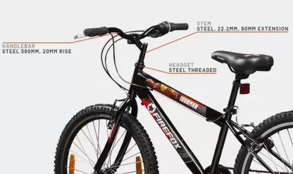 FIREFOX BIKES Ironman 6S 24 T BMX Cycle (6 Gear, Black) (OPEN BOX) FIREFOX BIKES Ironman 6S 24 T BMX Cycle (6 Gear, Black) (OPEN BOX)